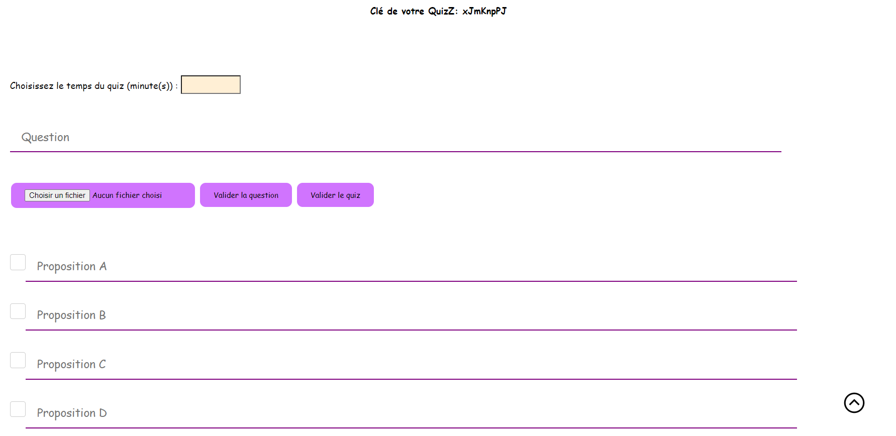 Creer quiz