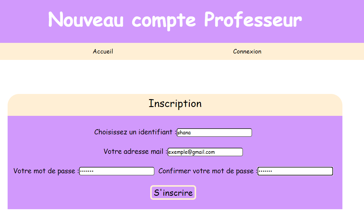 inscriptionProf